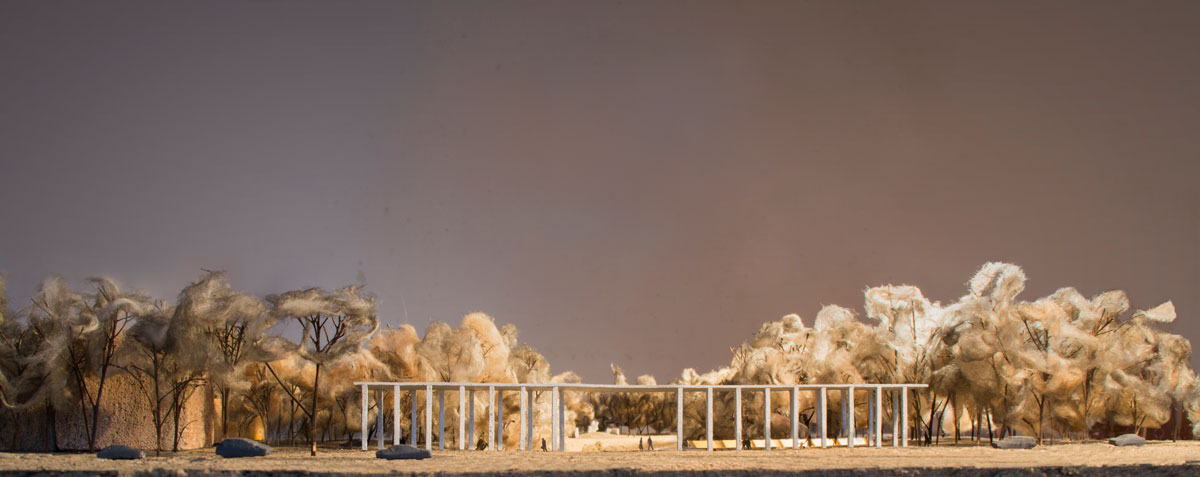 new design of the courtyard