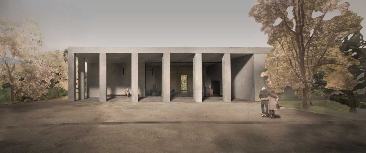 new design of the courtyard