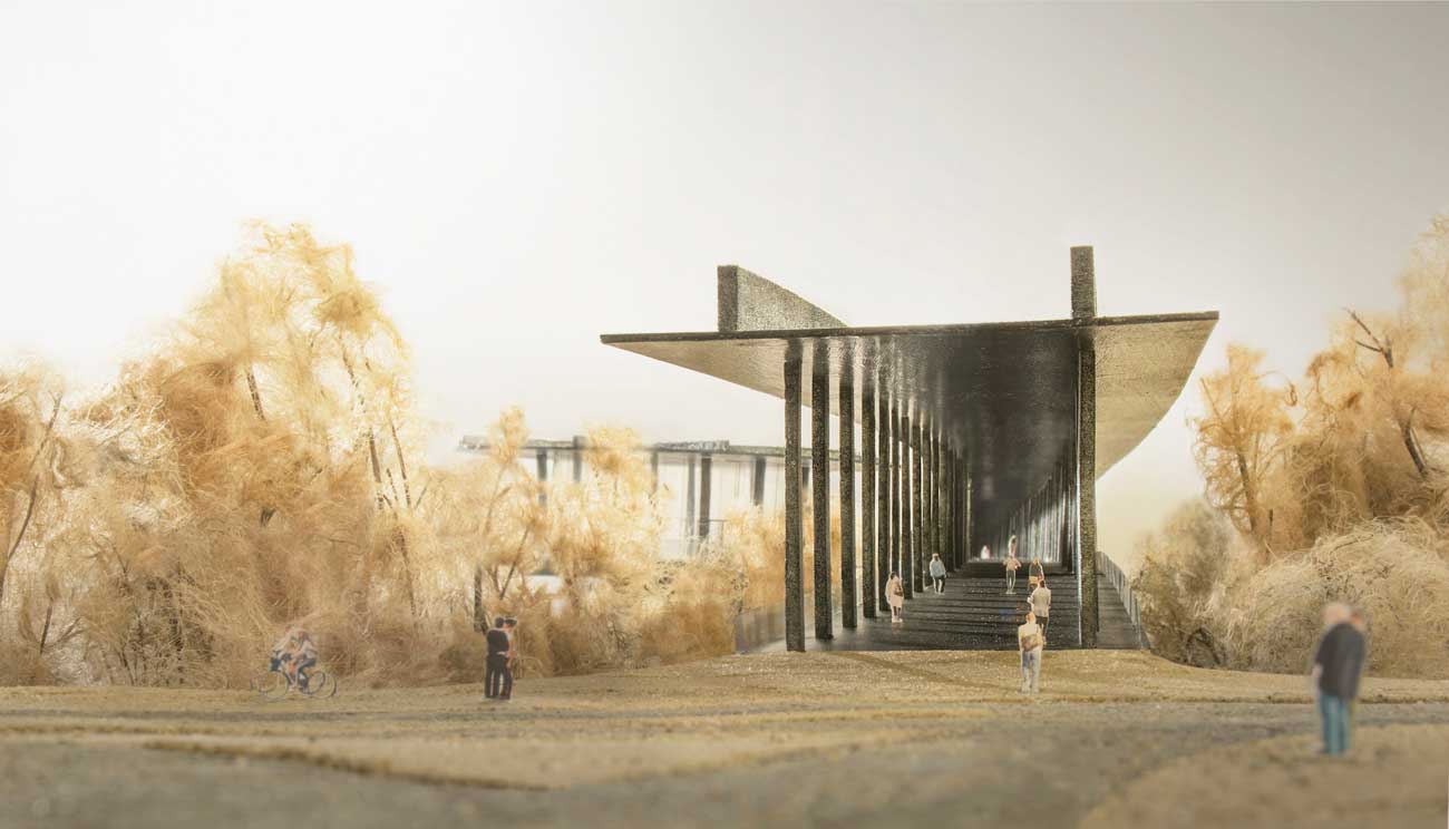 new design of the courtyard