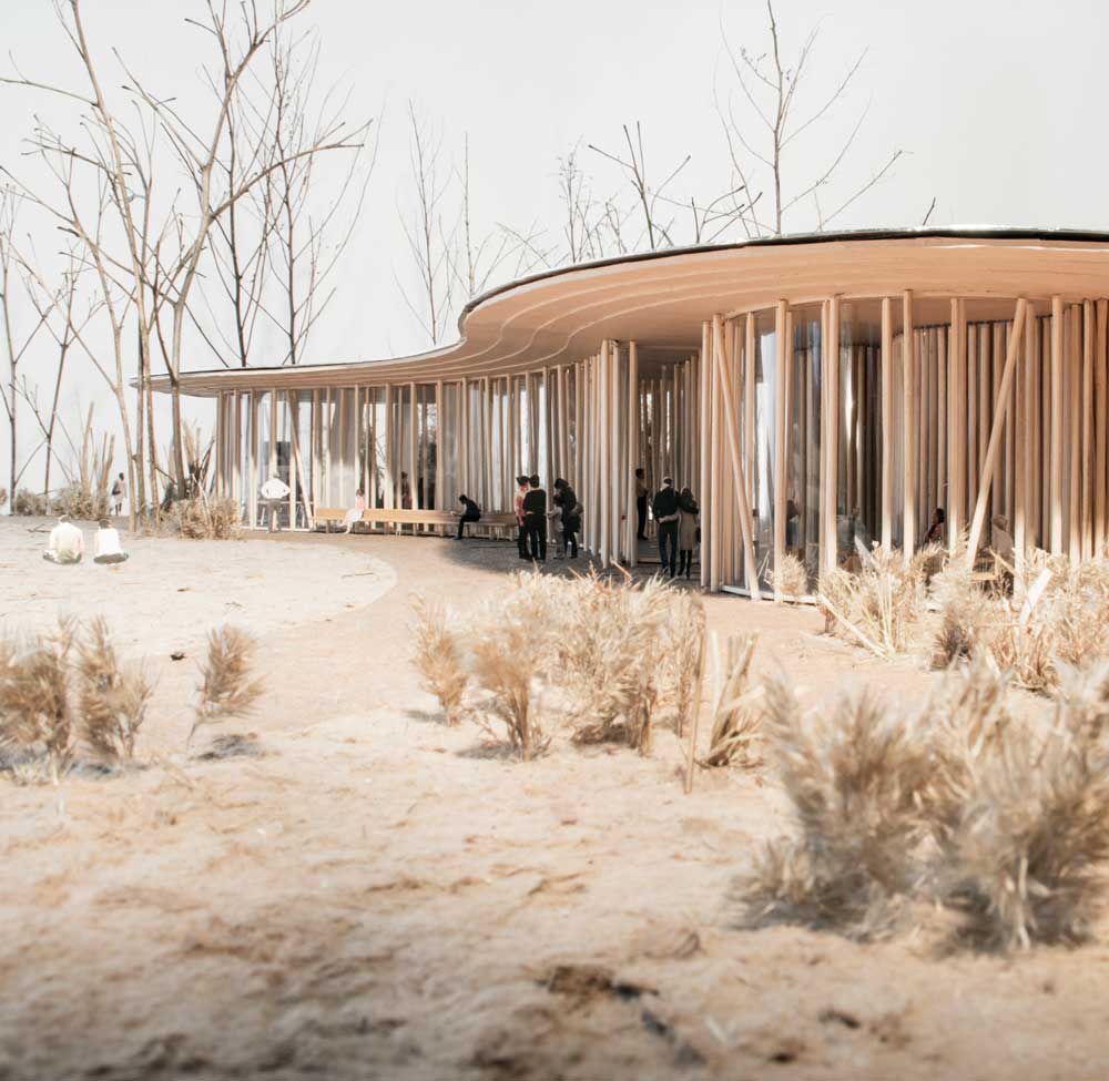 new design of the courtyard