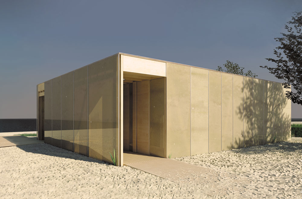 pawilon sanitarny w Parku Wydmowym na Helu