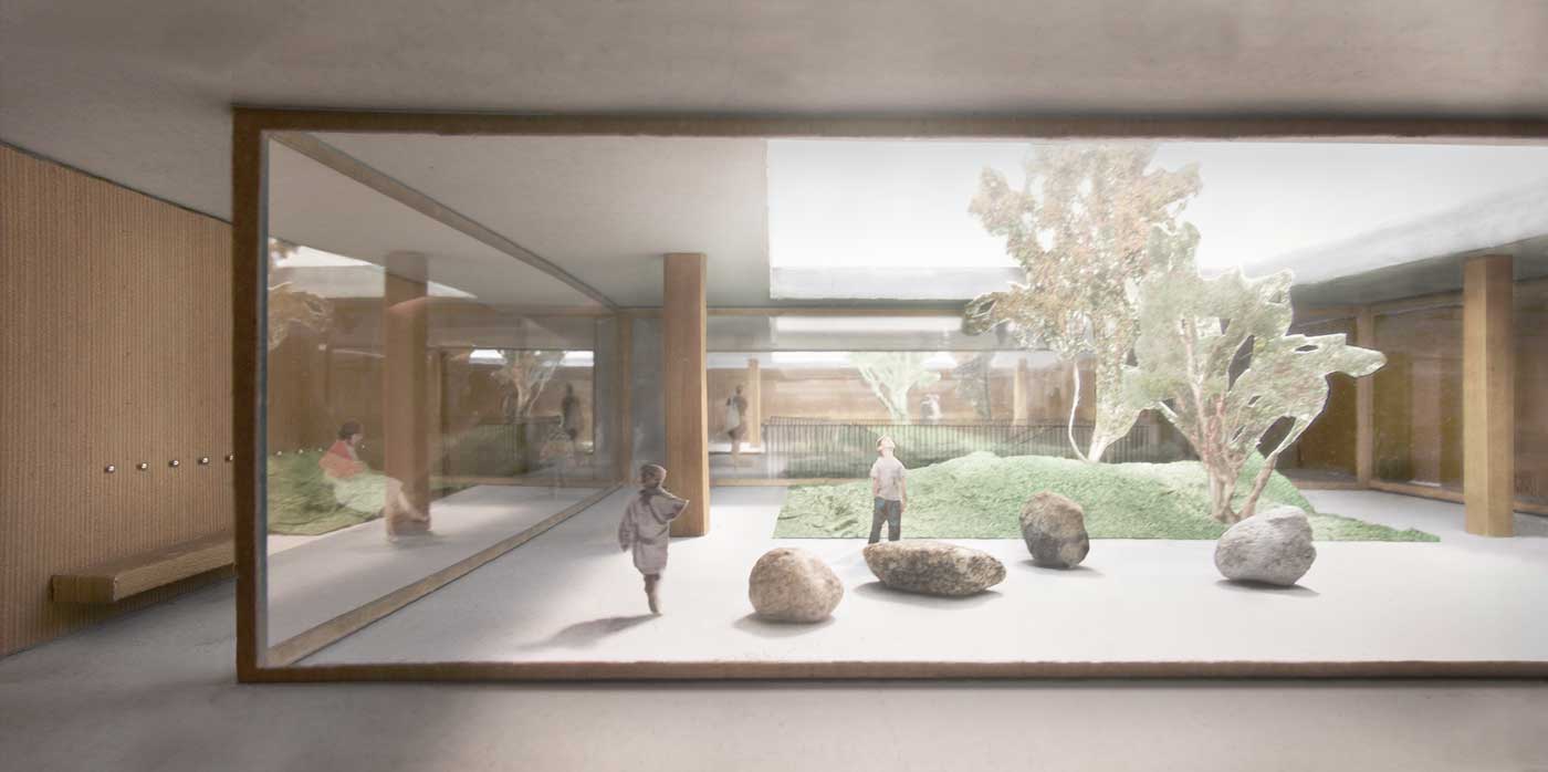 new design of the courtyard